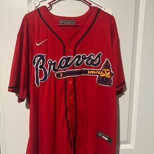 Nike Red Atlanta Braves Freddie Freeman Jersey